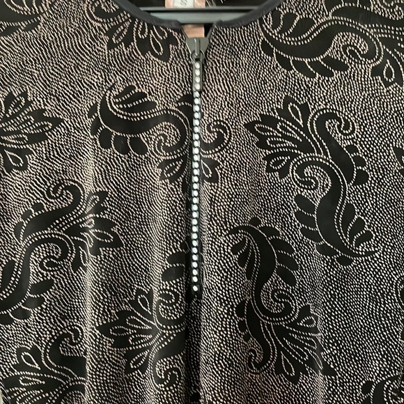 Vintage Alberto Makali bodysuit with rhinestones on zipper - Picture 4 of 7